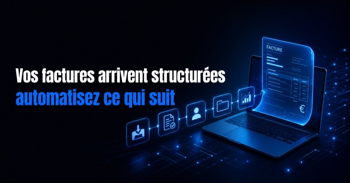 Vos factures arrivent structurées : automatisez ce qui suit