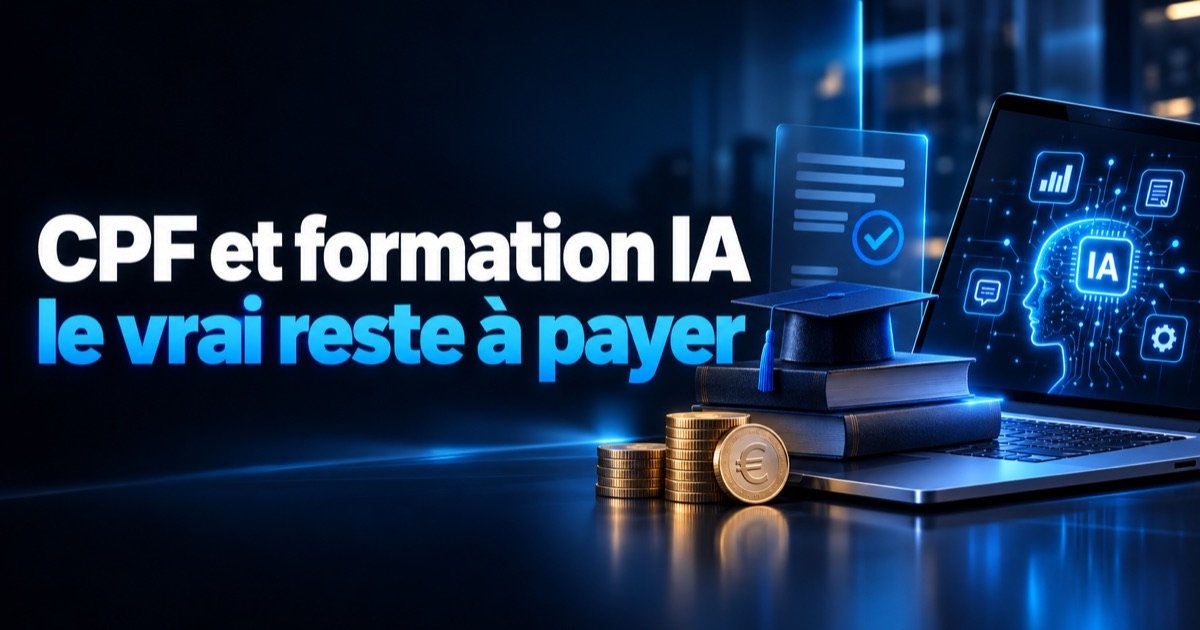 CPF et formation IA : le vrai reste à payer — guide pour dirigeants de TPE et PME